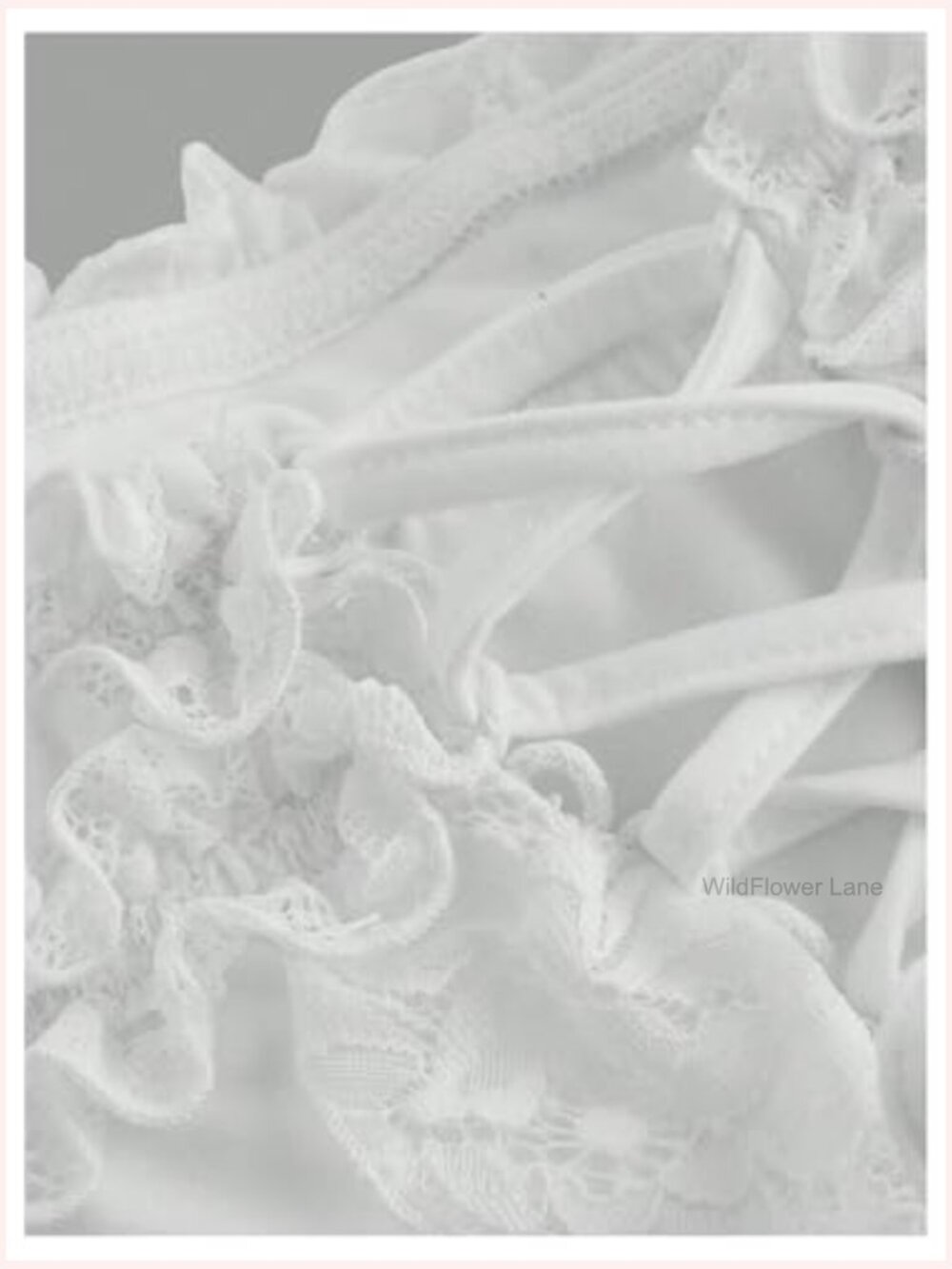 Off Shoulder Lace Up Asymmetrical Ruffle Hem Flowy Blouse - Picture 4 of 5